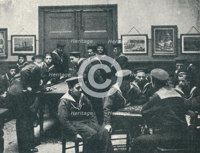 'Sailor Boys in the Game Room at the Royal Sailors' Rest, Devonport', 1901. Artist: Unknown.