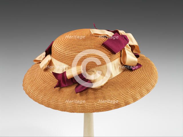 Sailor hat, American, 1883. Creator: Unknown.