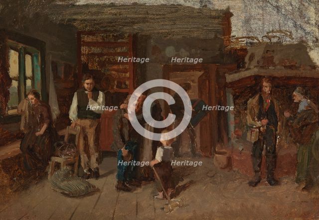 Sailor’s Farewell, sketch, 1873. Creator: Karl Emanuel Jansson.