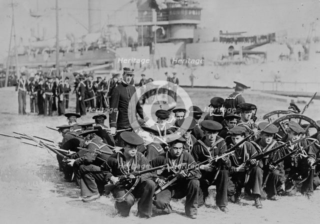Sailor's shore drill, between c1910 and c1915. Creator: Bain News Service.
