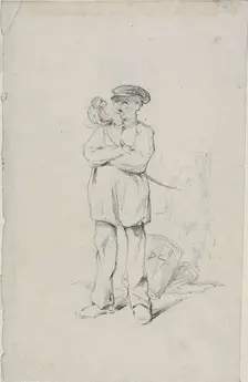 Sailor with a Monkey, n.d. Creator: Alexandre Gabriel Descamps