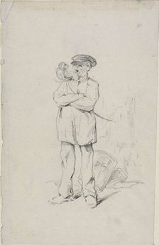 Sailor with a Monkey, n.d. Creator: Alexandre Gabriel Descamps