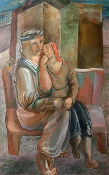 Sailor with Girl 1920s. Creator: Pakulin, Vyacheslav Vladimirovich (1900-1951)