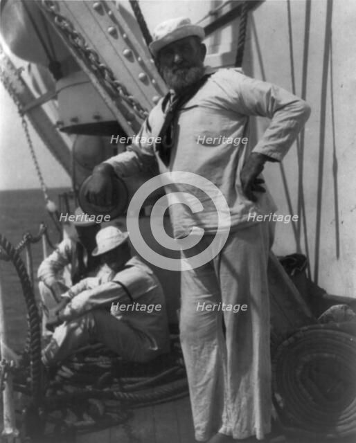 Sailors aboard the U.S.S. OLYMPIA, n.d.. Creator: Frances Benjamin Johnston.
