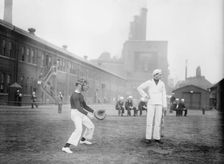 Sailors at play, Brooklyn Navy Yard, 1914. Creator: Bain News Service