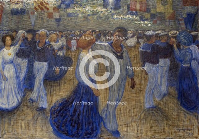 Sailor's Ball, 1909. Creator: Jansson; Eugène (1862-1915).