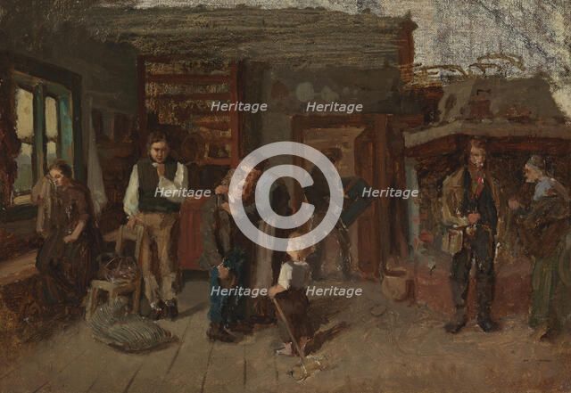 Sailor’s Farewell, sketch, 1873. Creator: Karl Emanuel Jansson.