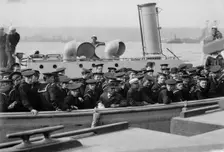 Sailors going to USS Arkansas, between c1910 and c1915. Creator: Bain News Service