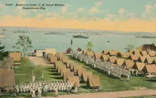 Sailors in Camp, US Naval Station, Guantanamo Bay, c1911
