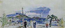 Sailors on the beach, 1933/1936. Creator: Wilhelm Thony