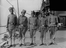 Sailors on "MINAS GERAES", between c1910 and c1915. Creator: Bain News Service