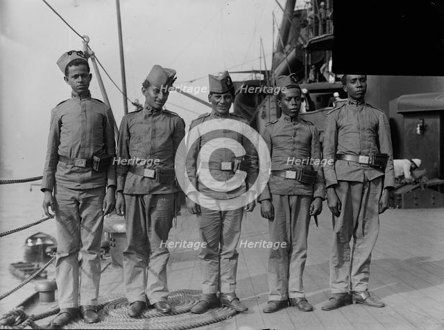 Sailors on "MINAS GERAES", between c1910 and c1915. Creator: Bain News Service.