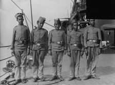 Sailors on "MINAS GERAES", between c1910 and c1915. Creator: Bain News Service