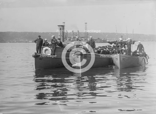 Sailors on shore leave from SOUTH CAROLINA, between c1910 and c1915. Creator: Bain News Service.
