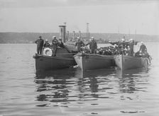 Sailors on shore leave from SOUTH CAROLINA, between c1910 and c1915. Creator: Bain News Service