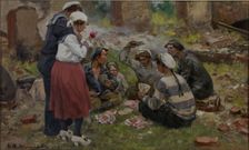 Sailors playing cards , 1921