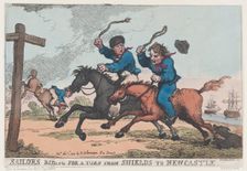 Sailors Riding For A Turn From Shields to Newcastle, November 1, 1804., November 1, 1804. Creator: Thomas Rowlandson