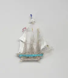 Sailboat, France, 18th century. Creator: Verres de Nevers