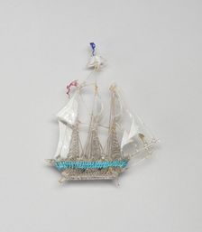 Sailboat, France, 18th century. Creator: Verres de Nevers