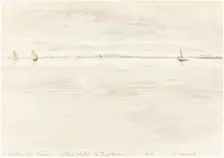 Sailboats on Southampton River, 1819. Creator: John Linnell the Elder