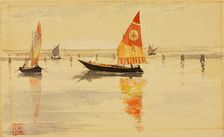 Sailboats (Venice), 1898. Creator: Cass Gilbert