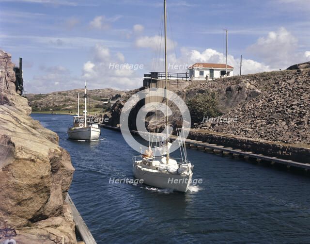 Sailing through the Sote Channel, Sweden, 1970. Artist: Torkel Lindeberg