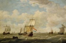 Sailing Vessels, 1730. Creator: Adam Silo