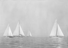 Sailing yachts Yankee Astra and Velsheda 1935. Creator: Kirk & Sons of Cowes