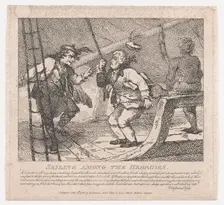 Sailing Among the Hebrides (Picturesque Beauties of Boswell, Part the Second), Ju..., June 10, 1786. Creator: Thomas Rowlandson