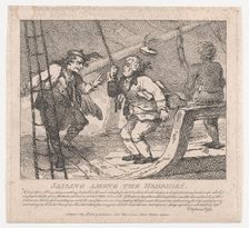 Sailing Among the Hebrides (Picturesque Beauties of Boswell, Part the Second), Ju..., June 10, 1786. Creator: Thomas Rowlandson