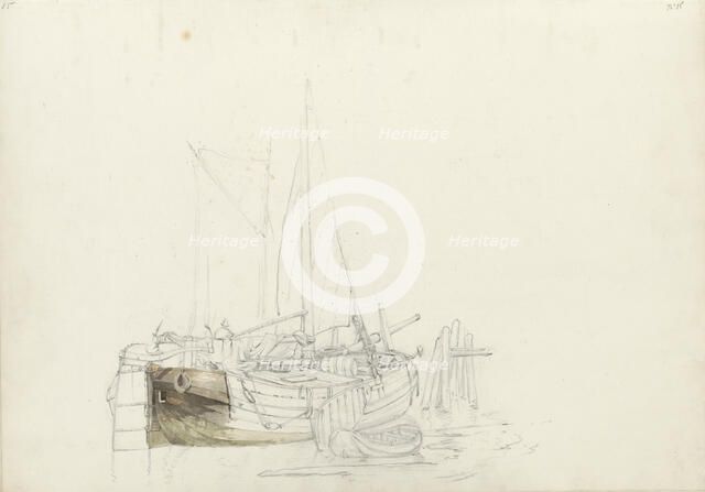 Sailing boat, 1797-1838.  Creator: Johannes Christiaan Schotel.