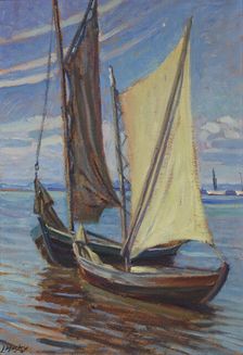 Sailing Boat, after 1930. Creator: Ludwik Misky