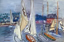 Sailing Boats at Trouville c1936. Creator: Raoul Dufy