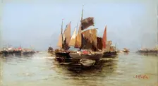 Sailing Boats late 17th or early 18th century. Artist: Angelo-Maria Costa