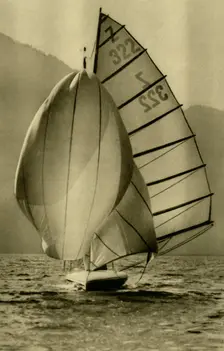 Sailing on the Attersee, Upper Austria, c1935. Creator: Unknown