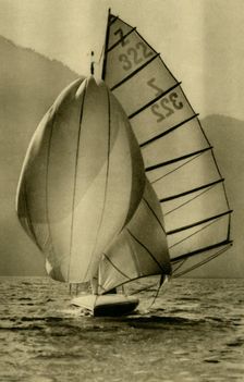Sailing on the Attersee, Upper Austria, c1935. Creator: Unknown
