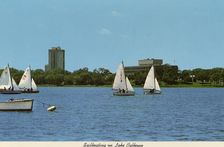 Sailing on Lake Calhoun, Minneapolis, Minnesota, USA, 1970