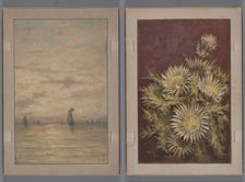 Sailing scene and flowers, 1904. Creator: Anna Catharina Maria van Eeghen