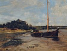 Sailing ship on the Havel, 1878. Creator: Carl Schuch