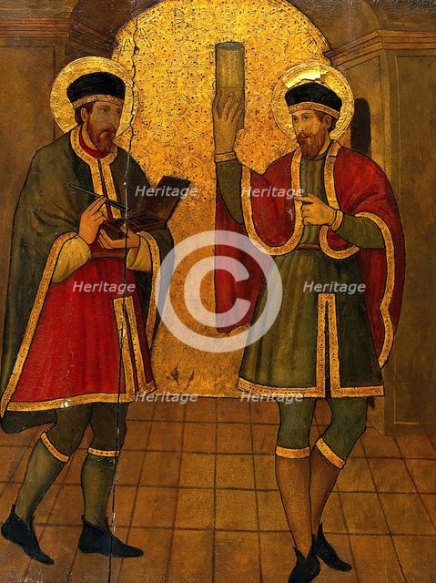 Saint Cosmas and Saint Damian, c1470s. Creator: Jaume Huguet.