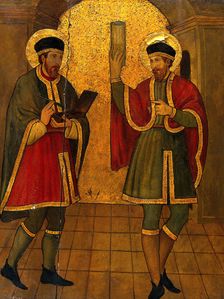 Saint Cosmas and Saint Damian, c1470s. Creator: Jaume Huguet