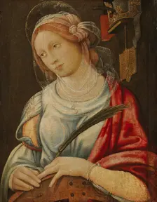Saint Catherine, 1450-1516. Creators: Giovanni Battista Bertucci I, St Catherine of Alexandria