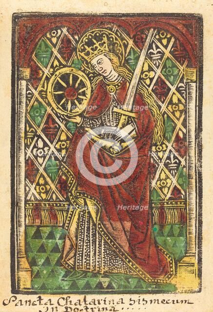 Saint Catherine, 1480 or after. Creator: Master of the Protective Saints of Cologne, Workshop of.