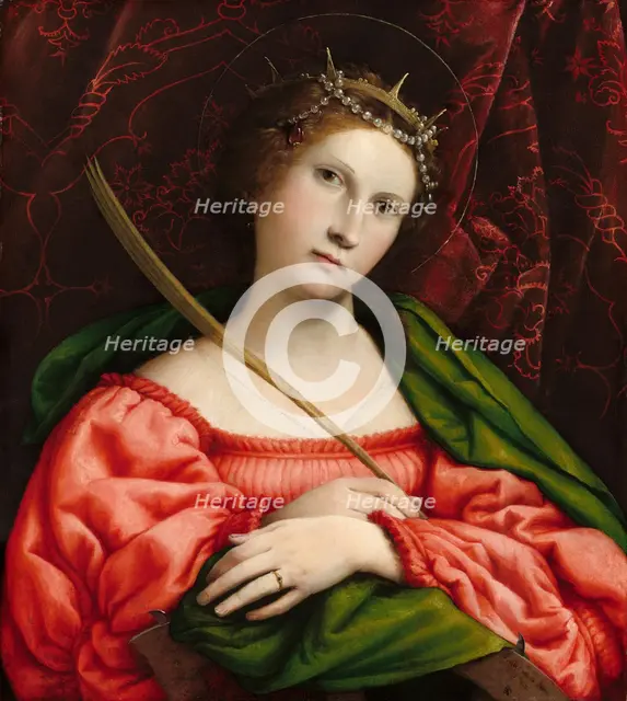 Saint Catherine, 1522. Creator: Lorenzo Lotto.