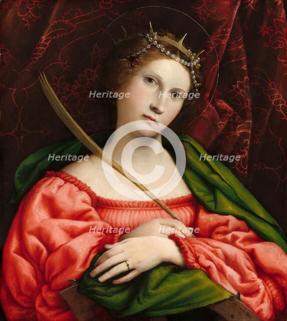Saint Catherine, 1522. Creator: Lorenzo Lotto.