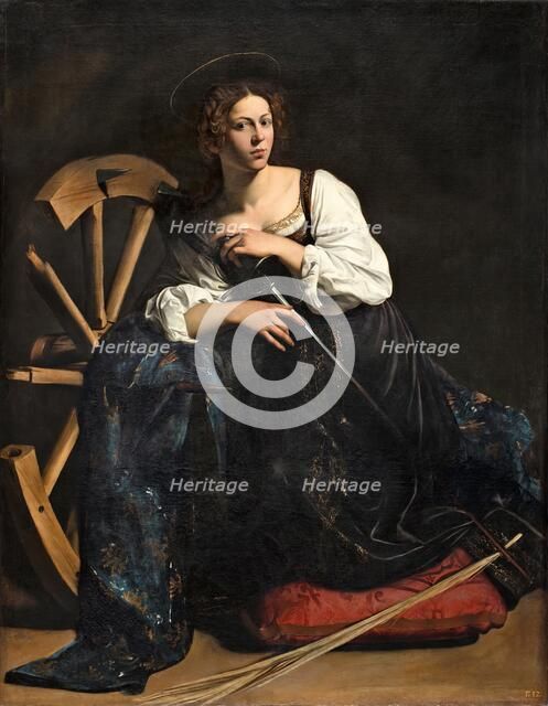 Saint Catherine of Alexandria, 1598. Creator: Michelangelo Caravaggio.