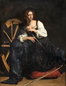 Saint Catherine of Alexandria, 1598. Creator: Michelangelo Caravaggio