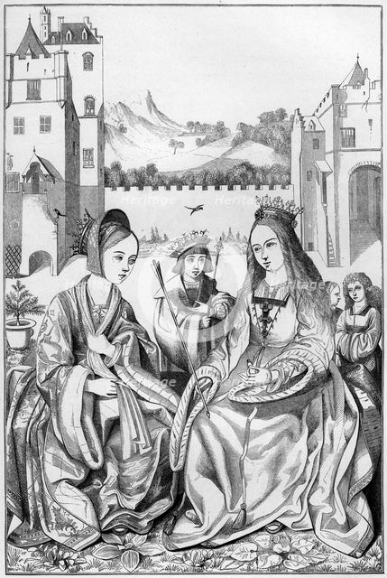 Saint Catherine of Alexandria, 15th century (1849).Artist: A Bisson