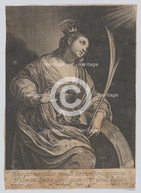 Saint Catherine of Alexandria, ca. 1630. Creator: Charles David.