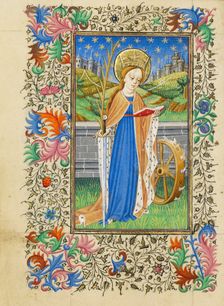 Saint Catherine of Alexandria; Book of Hours, about 1430-1440. Creator: Fastolf Master